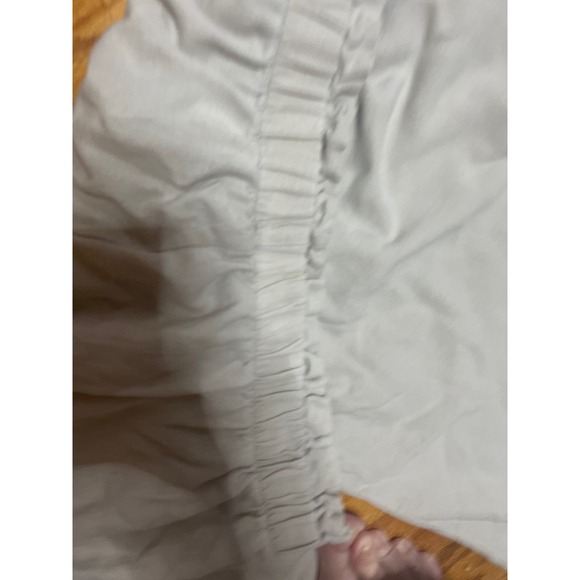 Como Vintage linen blend Elastic Waist Pants Casual Button Front  Beige XL - Picture 3 of 5